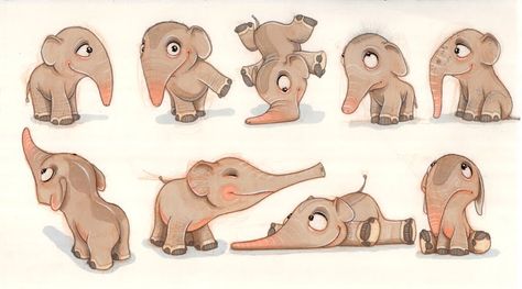 elephant Elephant Illustration, 캐릭터 드로잉, Character Design References, Character Development, Pics Art, Creature Design, Design Reference, 귀여운 동물, Zbrush