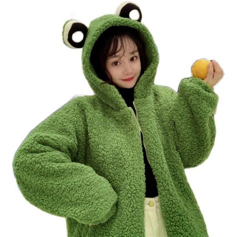 Frog Eyes, Eye Hoodie, Plush Jacket, Mike Wazowski, Cute Frog, Cute Frogs, Oversized Coat, Jacket Long, Winter Jackets Women