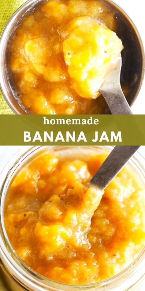 Banana Jelly, Banana Syrup, Banana Jam, Jam Recipes Homemade, Canning Jam, Homemade Jelly, Jam And Jelly, Sweet Recipes Desserts, Jelly Recipes