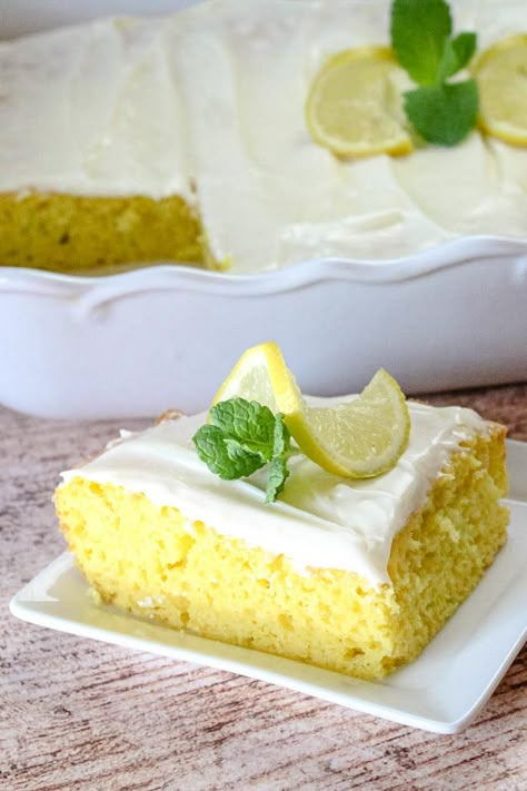 Lemon Zucchini Cake W/ Lemon Cream Cheese Frosting Lemon Zucchini Cake, Cream Cheese Frosting Cake, Shortcake Cake, Lemon Zucchini, Lemon Cream Cheese Frosting, Lemon Cream Cheese, Cake Mug, Cake Frosting Recipe, Cake Cream