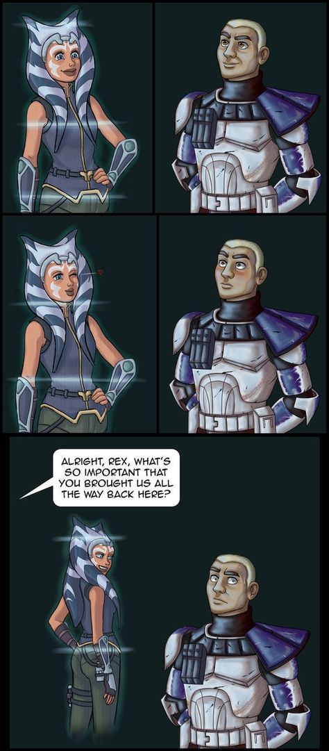 I love this comic so much Ahsoka X Rex Love, Ashoka X Rex Fanart, Star Wars Rex And Ahsoka, Ahsoka And Rex Love, Rex And Ahsoka Fanart, Ahsoka X Rex Fanart, Captain Rex Comic, Rexsoka Comics, Ahsoka And Rex Fanart