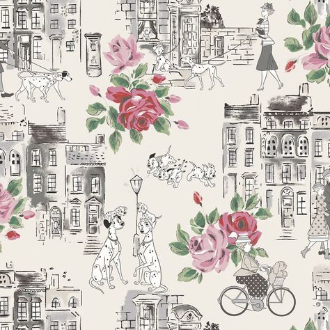 Cath Kidston are releasing a 101 Dalmatians collection- CosmopolitanUK Cath Kidston Patterns, Cath Kidston Wallpaper, Pattern Beauty, Traditional Roses, Disney Phone Wallpaper, Craft Show Displays, Phone Stuff, 101 Dalmatians, Cath Kidston