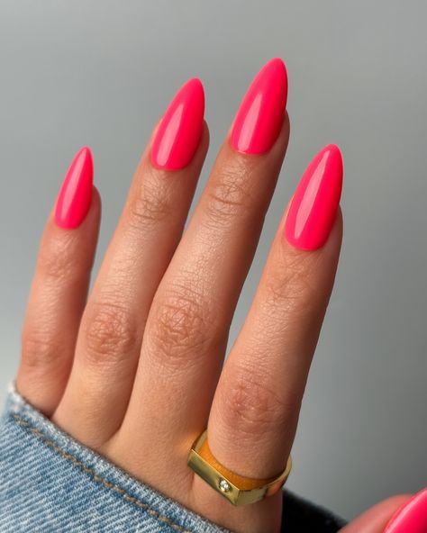 Who here doesn’t love a good neon for summer? This is Sour Bubblegum from the Diva First Class Collection by @dndgel 💕 Pictures don’t do it justice 😍 • use code: THECOLORNOOK25 to save on your @dndgel purchase or shop through the link in my bio! • use code: THECOLORNOOK to save on your @nominal purchase or shop through the link in my bio! #dndgel #dndgelpolish #coralnails #hotpinknails dnd gel coral hot pink nails Neon Nails Dnd, Dnd Hot Pink, Dnd Bright Pinks, Neon Coral Gel Polish, Opi Neon Pink Nail Polish, Dnd Gel Polish, Coral Nails, Hot Pink Nails, Pink Nails