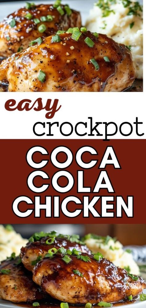 Looking for a simple and healthy dinner idea? This Cola Chicken Recipe is the perfect choice for anyone who loves easy-to-make meals. It’s a delicious, low-calorie option for Chicken Crockpot Dinners Easy and works great for anyone who enjoys Chicken Breast Recipes Crockpot. With minimal prep, this is one of the best Crockpot Chicken Low Calorie dishes you can try. Make it part of your go-to list of healthy, satisfying meals. #ChickenRecipesInCrockpot #CrockpotHealthyChickenRecipes Coca Cola Chicken Crockpot, Easy Healthy Crockpot Chicken, Ww Crockpot Meals, Chicken Crockpot Dinners, Ww Crockpot Recipes, Crockpot Weight Watchers Recipes, Crockpot Dinners Easy, Chicken Breast Recipes Crockpot, Dinner Recipes For The Week