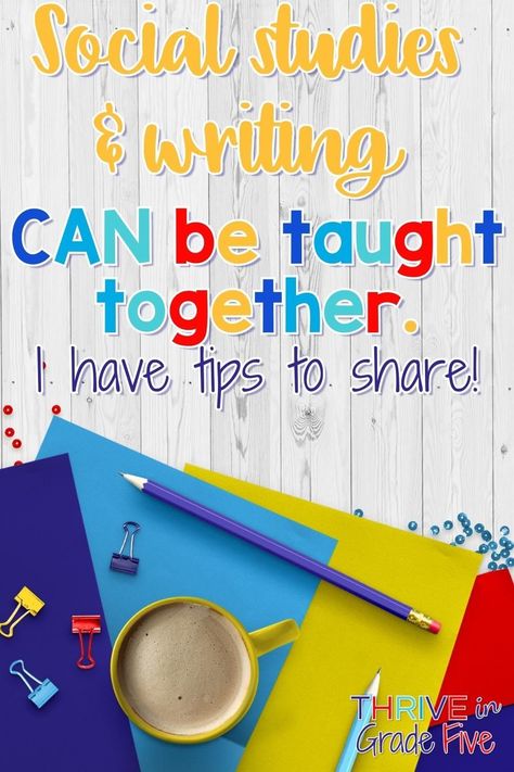 Teaching social studies is the same as teaching nonfiction reading. Find out why and how here! Integrating social studies and writing is a also a great way to save time. Win-win! Writing In Social Studies, Teaching Social Studies Elementary, Nonfiction Writing Prompts, Upper Elementary Social Studies, Teaching Nonfiction, 5th Grade Writing, 4th Grade Social Studies, Teaching 5th Grade, 5th Grade Social Studies