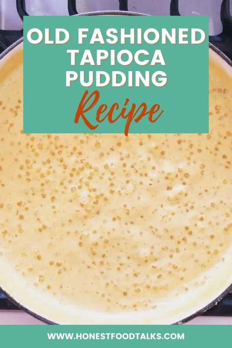 Tapioca Pudding Recipe, Tapioca Dessert, Pudding Recipes Homemade, Tapioca Recipes, Easy Puddings, Tapioca Pudding, Custard Pudding, Tapioca Pearls, Beef Casserole Recipes