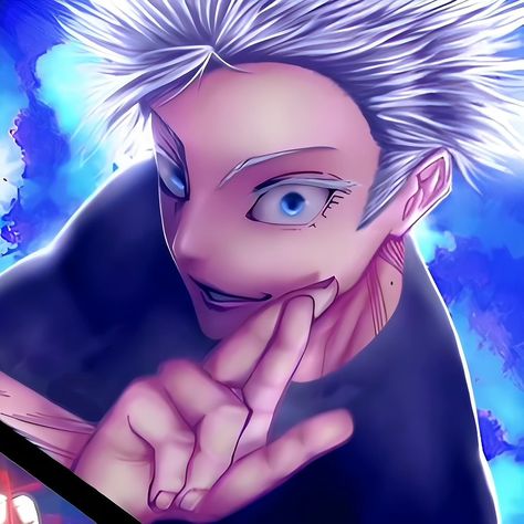 #sukuna #gojo #Jujutsukaisen Gojo Manga Icons Colored, Gojo Manga Color, Gojo Satoru Manga, Jjk Pfps, Alchemy Stars, Deat Note, Jujutsu Kaizen, Jjk Manga, Colored Manga