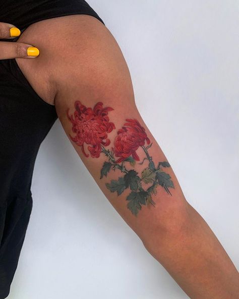 Fear Of Needles, Watermelon Tattoo, Pansy Tattoo, Black People Tattoos, Watercolor Butterfly Tattoo, Dark Skin Tattoo, Watercolor Bird Tattoo, Cherry Tattoos, New York Tattoo