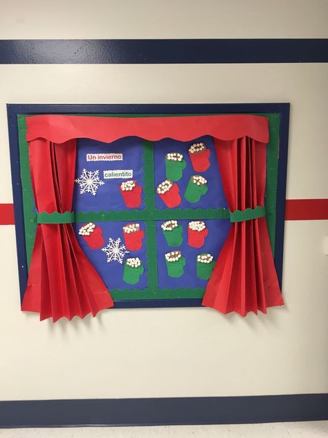 Hot cocoa Pre-k  Dual Language winter/ Christmas  bulletin board. Math - Aples and ABC’S. Hot Cocoa Bulletin Board Ideas, Hot Cocoa Bulletin Board Ideas For Kids, January Bulletin Board Ideas Preschool, Hot Chocolate Bulletin Board, Hot Cocoa Bulletin Board, January Bulletin Board Ideas, January Preschool, December Bulletin Boards, Infant Curriculum