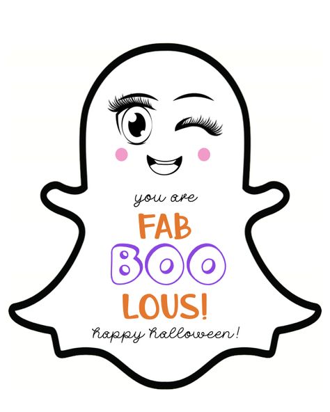 Boo Bucket Ideas, Movie Themed Parties, Faboolous Halloween Printable, Thank You For Being Fab Boo Lous, Thanks For All You Boo Free Printable, Free Printable Boo Basket Tags, Boo Basket Tag Printable, You've Been Booed Free Printable, Teaching Infants