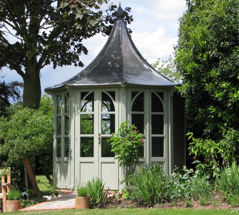 Lavenham Summerhouse by HSP Garden Buildings Octagonal Summer House, Garden Pavilion, Classic Garden, Garden Greenhouse, Magical Garden, Garden Buildings, Garden Office, Garden Structures, Garden Spaces