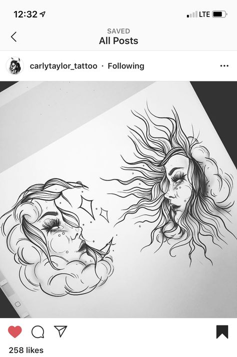 Unique Sun And Moon Tattoo, Vibrations Tattoo, Vintage Aesthetic Tattoos, Tattoos Moon, Sternum Tattoos, Celestial Tattoo, Sun Tattoo Designs, Ink Therapy, Tarot Tattoo