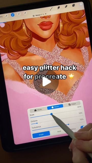 roosa-mari on Instagram: "quick little glitter hack for procreate ✨  #digitalart #digitaldrawing #procreate #procreatetutorial #procreatetips #procreateapp #illustration #fanart #dragrace #arttips #arttutorial" How To Draw Glitter, Things To Draw On Procreate, Glitter Procreate, Glitter Illustration, Procreate Hacks, How To Make Glitter, Ipad Tips, Procreate Ipad Art, Procreate Tutorial