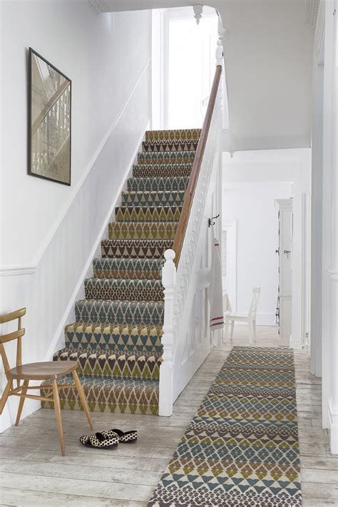 Best 5 Patterned Stairs Carpet #stairs #stairsdesign #design #ideas Stairs Carpet Runner, Patterned Stair Carpet, Striped Stair Runner, Stairs Carpet, Alternative Flooring, Carpet Stair Treads, Staircase Makeover, Stair Carpet, Hallway Carpet Runners