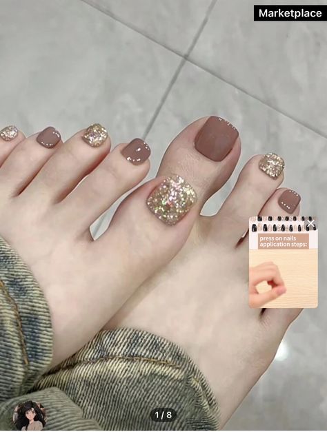 Pedicure Ideas Prom, Trendy Pedicure 2024 Summer, Nail Colors That Match Everything, 3d Nail Art Short Nails, Foot Nail Designs, Nail Art Nude Color, Foot Nails Color, Foot Nails Design, Short Nails Glitter