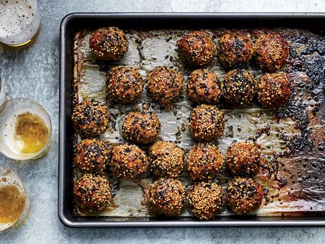 These simple baked meatballs offer an easy solution to any weeknight dinner, with plenty of flavor from cumin, ginger, cilantro, and more. Get the recipe at Food & Wine. Big Batch Meals, Lamb Side Dishes, Cumin Recipes, Batch Meals, Cumin Lamb, Protein Ingredients, Roasted Cauliflower Soup, Poached Salmon, Lamb Meatballs