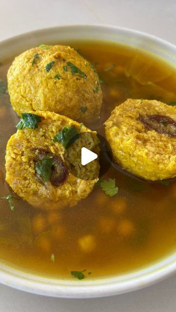 Adeena Sussman on Instagram: "ROTEM’S MEDJOOL DATE GONDI Serves 6  My friend @rotem_lieberson is a respected chef, food writer, & Persian food. When I moved to Tel Aviv she showed me how to make these date-stuffed chicken & chickpea meatballs in a fragrant, turmeric-laced broth. Make them for the holidays, when stuffed foods are traditional & festive.   Gondi: 1¼ c. dried chickpeas 1 medium onion, coarsely chopped 2 tsp ground turmeric 1½ tsp kosher salt ¾ tsp ground cumin ¾ tsp ground cardamom 12 oz ground chicken, preferably dark 3 TB chickpea flour 1 TB vegetable oil, olive oil, or schmaltz 4 medium pitted Medjool dates, halved  Broth 7 c. low-sodium chicken broth 1 small onion, quartered 1¼ tsp ground turmeric 1¼ tsp kosher salt ¼ tsp freshly ground black pepper 1 jalapeño, halved, see Chickpea Meatballs, Chicken Chickpea, Dry Chickpeas, Ground Turmeric, Chickpea Flour, Low Sodium Chicken Broth, Persian Food, Ground Chicken, Freshly Ground