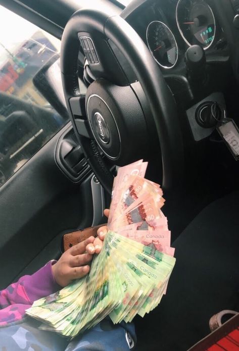 pin : @killyanaa Flexing Canadian Money, Canadian Money Stacks, Canadian Money Aesthetic, Money Canadian, Canada Money, Money Pfp, Canadian Money, Fixed Matches, Canadian Dollar