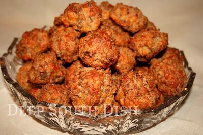 Sausage Cheese Balls, Classic Old Fashioned, Deep South Dish, Sage Sausage, Sausage Balls, Breakfast Sausage, Cheese Balls, Deep South, Finger Food Appetizers