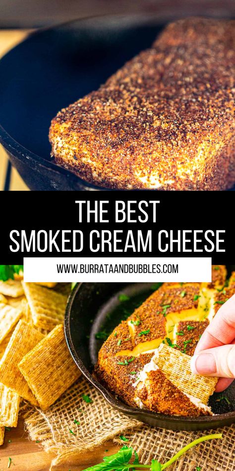 Traeger Cream Cheese, Smoked Goat Cheese Recipe, Smoker Cream Cheese Recipe, Smoked Philadelphia Cream Cheese, Smoked Cream Cheese Block In Oven, Cream Cheese On The Grill, Smoked Crème Cheese, Smoked Cream Cheese Dip Recipe, Smoked Cream Cheese In Air Fryer