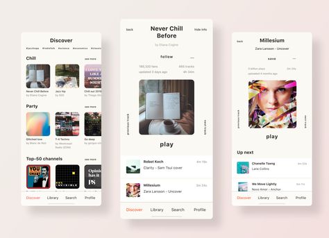 Playlist App, App Redesign, Website Layout Inspiration, App Design Layout, Mobile Ui Design, Social Media Marketing Tools, Mobile App Ui, Application Design, Music App