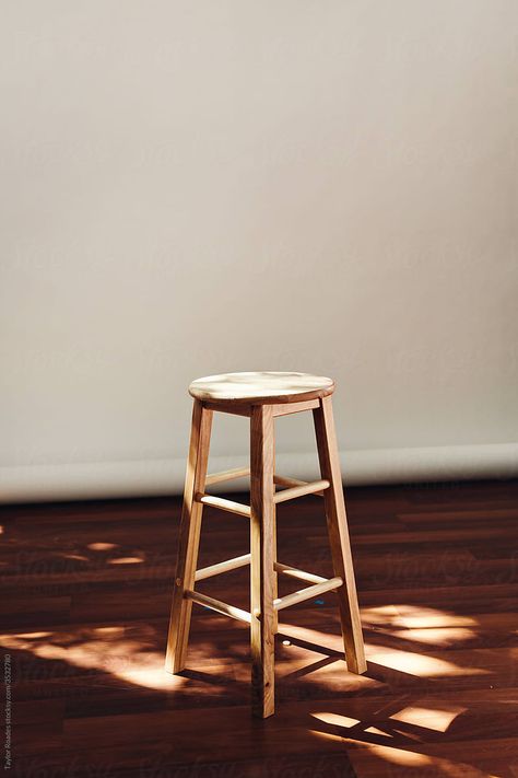 Stool In Photo Studio by Taylor Roades Photo Studio Design Backgrounds, Photo Studio Design, Chair Photography, Diy Photography Props, Self Adhesive Wall Tiles, Art Nouveau Furniture, Studio Chairs, Dappled Light, Studio Props