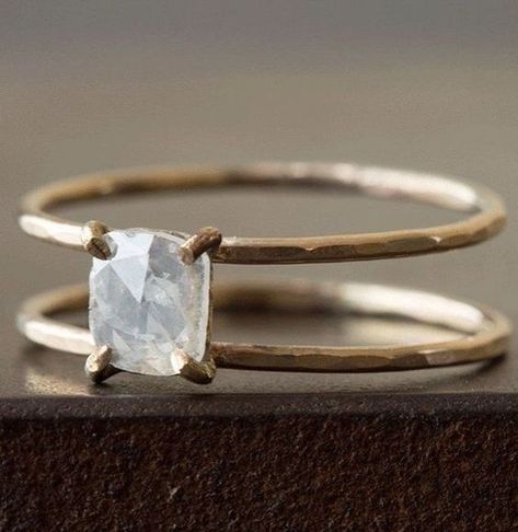 Cause We Can EventsEngagement Ring Trends We’ve Been Loving | Cause We Can Events Alternative Wedding Rings, Rings Ideas, Cool Wedding Rings, Antique Engagement Ring, Minimalist Engagement Ring, Modern Engagement Rings, Wedding Rings Halo, Simple Engagement Rings, Wedding Rings Unique