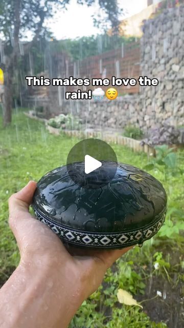 Rain Drum Garden, Rain Instrument, Musical Garden, Rain Chimes, Rain Drum, Relaxing Garden, Rain Catcher, Rain Music, Music Garden