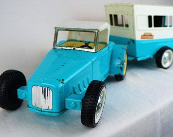 Nylint toys | Etsy U Haul Truck, Box Truck, Roll Up Doors, Toy Cars, Roll Up, Chevy, Toy Car, Blue And White, Trucks