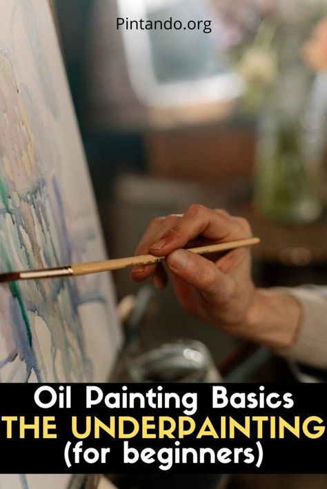 What is the purpose of an underpainting? All is explained simply for beginners, in this oil painting basics video. Underpainting Oil Painting Techniques, Oil Painting Underpainting, Oil Painting Tutorial Videos, Oil Underpainting, Underpainting Tutorial, Underpainting Oil, Water Soluble Oil Paint, Oil Painting Basics, Learn Oil Painting