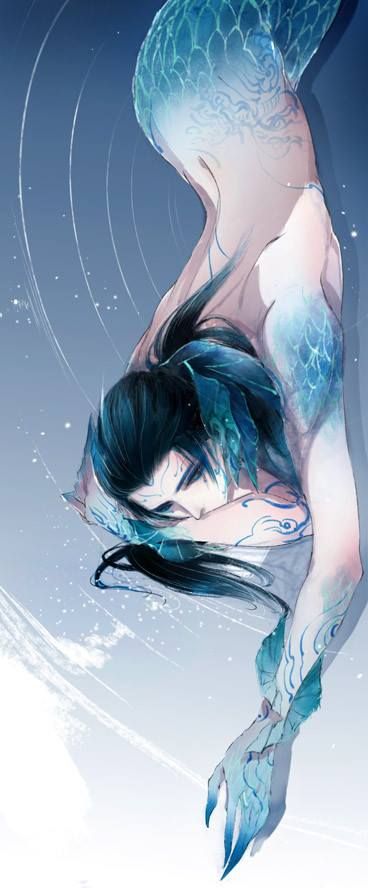 AFFBooks | Swim with Mermaids | Source: Unknown Anime Mermaid, Fantasy Mermaids, Mermaid Drawings, Mermaids And Mermen, Mystical Creatures, Arte Fantasy, Mermaid Art, 판타지 아트, A Mermaid