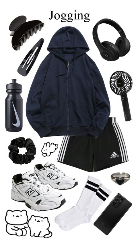 #outfitinspo #ootd #gym #running #jog #jogging #inspo Jogging Outfit Running Aesthetic, Running Outfits For Women Aesthetic, Gym Outfits For Women Aesthetic, Aesthetic Running Outfit, Gym School Outfits, Jog Aesthetic, Running Fits Aesthetic, Gym Outfit Ideas Women, Baggy Gym Fits