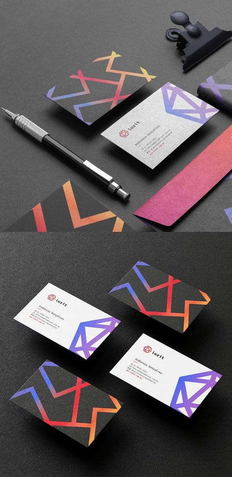 Business Card For Marketing Agency, Tech Pattern Design, Marketing Agency Business Card, Personal Business Card Design, Creative Agency Business Card, Technology Business Card, Gradient Business Card, Tech Business Card, Calling Card Design