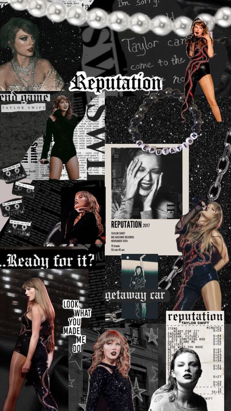 Rep Wallpapers, Taylor Swift Collage Wallpaper, Reputation Collage, Taylor Swift Bio, Rep Taylor Swift, Reputation Wallpaper, Taylor Swith, Reputation Tv, Cute Taylor Swift