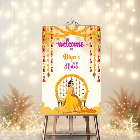 🌟 Celebrate tradition with a twist! Introducing our elegant and modern Haldi Ceremony Welcome Sign Template. Perfect for adding a touch of sophistication to your special day! 🎉✨ 👉 Swipe to see the design & tap the link in bio to shop now! Customize your welcome sign and make your Haldi ceremony unforgettable. #HaldiCeremony #WeddingDecor #ElegantDesign #haldiwelcomeboard #haldiwelcomesign #haldiwelcomesigns #mayunwelcomeboard #mayoon #mayoonwelcomesign #ModernTradition #WeddingSigns Ceremony Welcome Sign, Your Welcome, Welcome Sign Template, Haldi Ceremony, Sign Templates, Wedding Signs, Welcome Sign, Special Day, Elegant Design