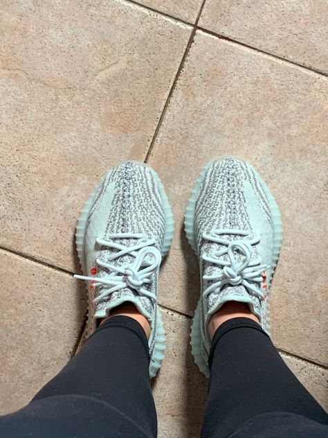 Yeezy 350 Blue Tint, Yeezy Aesthetic, Air Plane, Yeezy 350, Sneakers, Blue