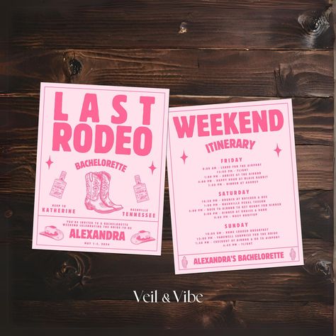 Last Rodeo Bachelorette Invite Template Nashville Bachelorette Itinerary Printable Western Bachelorette Invitation Cowgirl Bachelorette Last Rodeo Bachelorette, Rodeo Bachelorette, Western Bachelorette, Bachelorette Invite, Cowgirl Bachelorette Parties, Bachelorette Party Destinations, Last Rodeo, Bachelorette Invitation, Bachelorette Itinerary