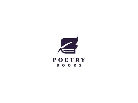 Poetry Logo, Books Logo, Writer Logo, Book Logo, Poetry Books, Creative Logo, Design Inspo, Mood Boards, Global Community