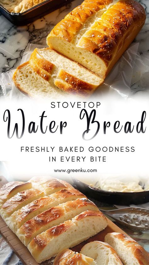 Fill your home with the aroma of freshly baked bread with our stovetop water bread recipe – it's the perfect way to warm up your kitchen and your soul! 🏠🥯 #FreshlyBaked #HomeBaking #WarmKitchen #ComfortFood #BreadAroma Emmer Bread Recipe, Water Bread Recipe Easy, Quick Breakfast Bread Recipes, No Bake Bread Recipe, How To Bake Without An Oven, Hard Bread Recipe, Hot Water Bread Recipe, Flower Pot Bread Recipe Terra Cotta, Homebread Bread