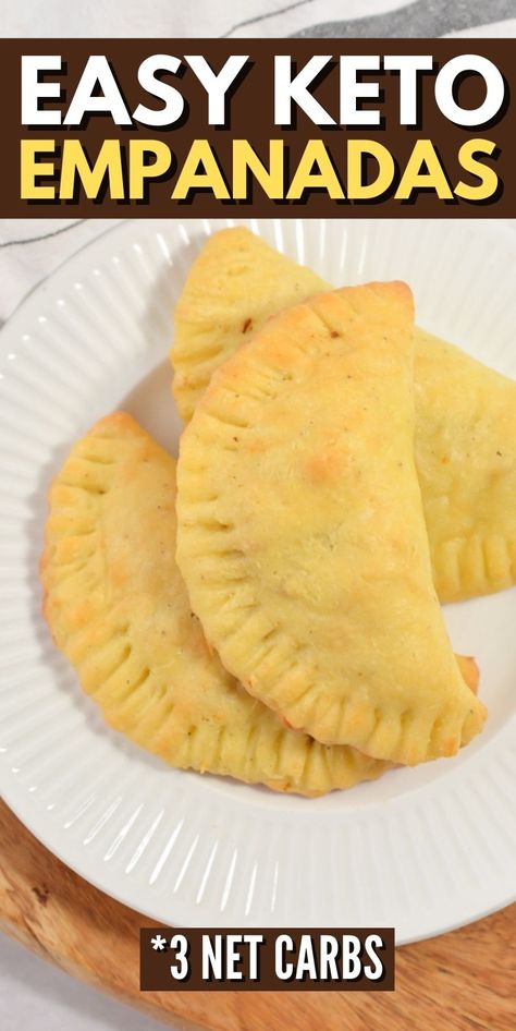 Keto Pumpkin Empanadas, Keto Empanadas Recipes, Low Carb Empanadas, Keto Arepas Recipe, Keto Beef Empanadas, How To Make Empanadas Easy, Healthy Empanadas Dough, Almond Flour Empanadas, Low Calorie Empanadas