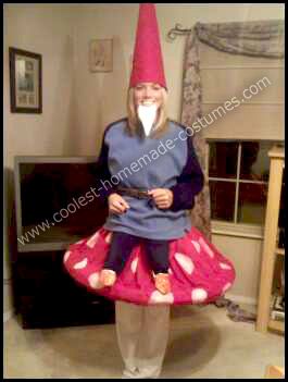 Diy Gnome Costume Women, Garden Gnome Halloween Costume, Saw Halloween Costume, Saw Costume, Saw Halloween, Garden Gnomes Costume, Yard Gnomes, Gnome Costume, Mushroom Costume