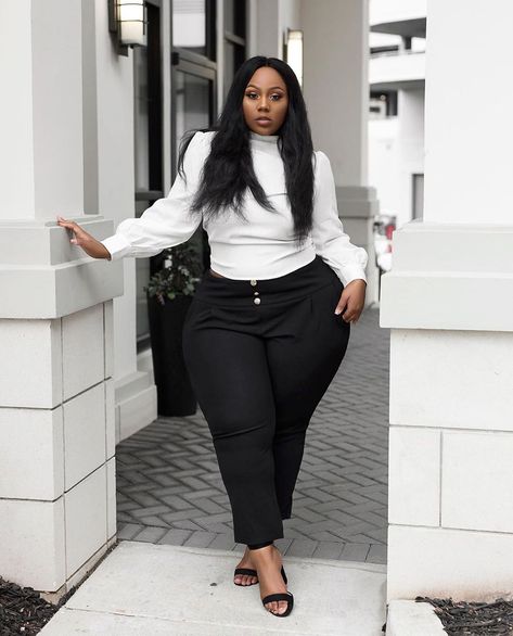 Shein Curve Outfit Ideas, Curve Outfit Ideas, 9to5chic Outfits, Female Plus Size, Female Outfits, Famous Black, Business Casual Outfits For Work, Plus Size Models, Shopping Ideas