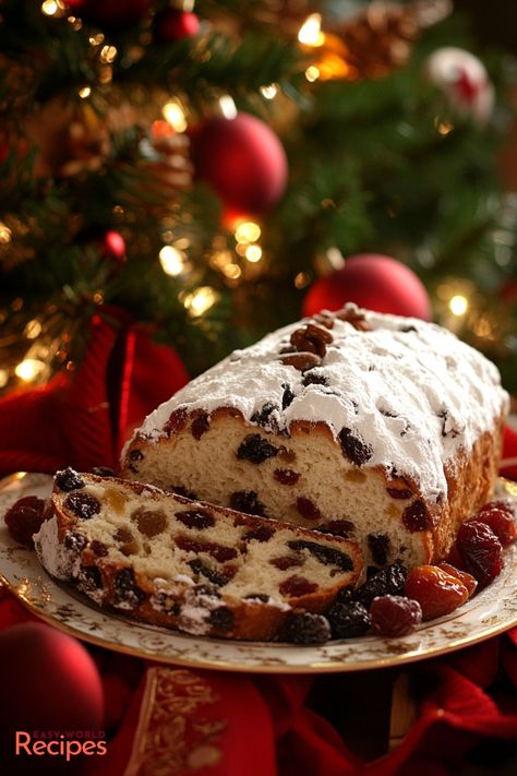 Stollen, also known as Christstollen, is a beloved German Christmas bread packed with dried fruits, nuts, and a hint of marzipan. Stollen is a holiday favorite for its unique flavor and its ability to stay fresh for weeks—making it ideal for both holiday gatherings and gift-giving. German Stollen Recipe Easy, Christmas Stollen Bread, German Stollen Recipe Christmas, Stollen Bread Recipe, German Stollen Recipe, Stollen Recipe Germany, Christmas Babka, Sourdough Stollen, Anja Dunk