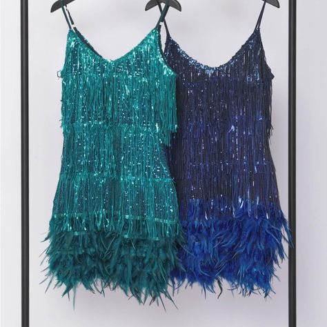 Size Small But Got It Taken In To Be A Xxs Would Fit A 00 Fringe Feather Trim No Stretch Zipper Back Never Worn Feather Cocktail Dress, Feather Mini Dress, Fringe Mini Dress, Blue Sequin Dress, Feather Decor, Sequin Mini, Sequin Mini Dress, Plus Dresses, Ruched Dress