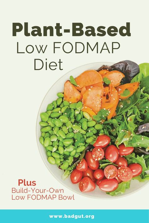 The low FODMAP diet is an effective strategy to reduce and control gut symptoms such as abdominal pain, bloating, and diarrhea for people with irritable bowel syndrome (IBS). Learn how to adapt it to a plant-based diet. Plus build-your-own low FODMAP Bowls. #vegan #vegetarian Low Fodmap Vegan Diet Plan, Plant Based Low Fodmap, Low Fodmap Plant Based Recipes, Low Fodmap Vegan Recipes, Vegan Low Fodmap Recipes, Vegan Fodmap, Fodmap List, Low Food Map Diet, Food Map Diet