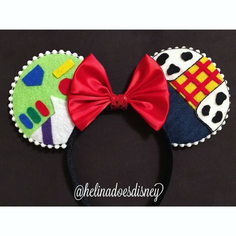 Toy Story Disney Ears, Toy Story Minnie Ears, Hollywood Studios Mickey Ears, Toy Story Mickey Ears, Toy Story Ears, Up Mickey Ears, Buzz Lightyear Mickey Ears, Diy Mickey Mouse Ears, Toy Story Crafts