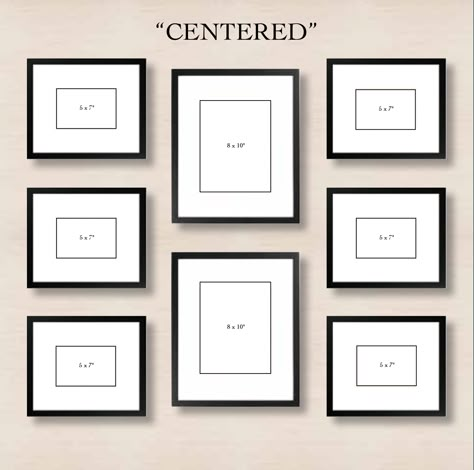 Stuck with a blank wall in your home? Take a look at 6 different ways to set up your gallery wall. Picture Arrangements, Wall Layout, Frame Layout, Gallery Wall Layout, Photo Walls, Family Photo Wall, Picture Layouts, Photo Wall Gallery, Gallery Wall Ideas