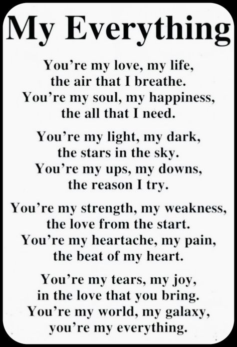 You're My Everything, Vows Quotes, My Love My Life, Love My Wife Quotes, Forever Love Quotes, Love My Husband Quotes, Sweet Romantic Quotes, Meaningful Love Quotes, Love My Life