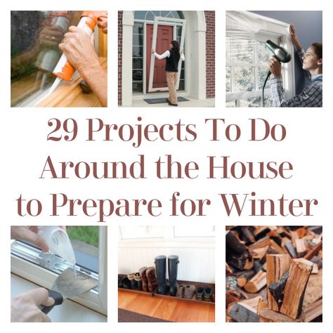 Hello, DIYers! The cold weather is coming! With it, come all sorts of small issues that you weren’t exactly expecting… but now you can try to get ahead of them before they happen! You’ll save money on your utility bills, avoid all sorts of water damage, and have more of your appliances running smoothly after […] The post 29 Projects to Do Around the House to Prepare for Winter appeared first on DIY Projects by Big DIY Ideas. How To Weatherize Your Home, Cold House Aesthetic, Winter House Projects, Home Winterization, Winterize House, Winterize Your Home, How To Winterize Your Home, Preparing Your Home For Winter, Preparing Your House For Winter