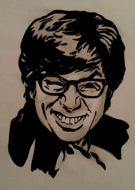 Austin Powers Austin Powers Drawing, Austin Powers Tattoo, Powers Drawing, British Tattoo, Funny Tattoo, Power Tattoo, Cool Tattoo Drawings, Let's Make Art, Cricut Stencils